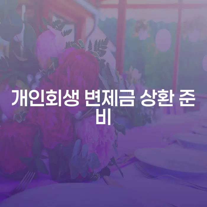 개인회생 변제금 상환 준비: 무엇을 알아야 할까요?