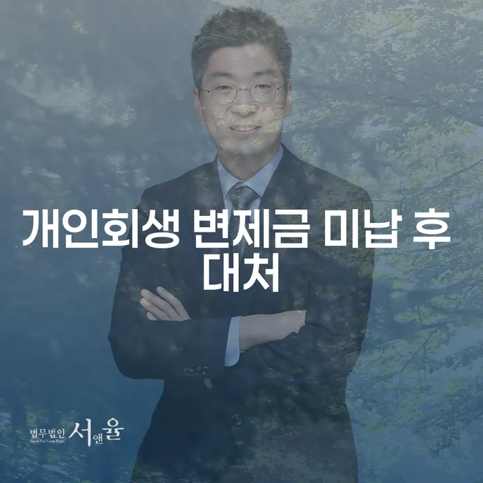 개인회생 변제금 미납 후 어떻게 대처해야 할까요?